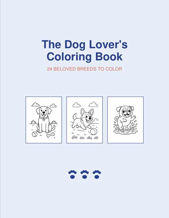 The Dog Lover's Coloring Book