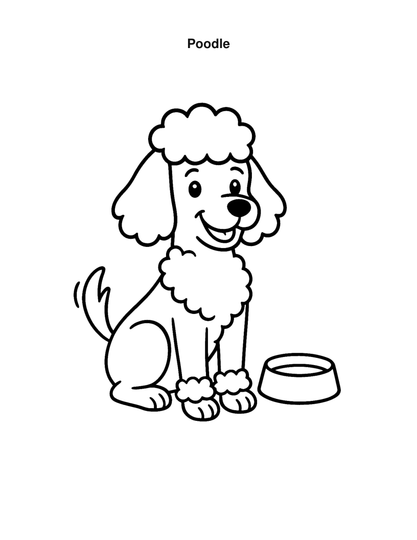 The Dog Lover's Coloring Book — sample page 3