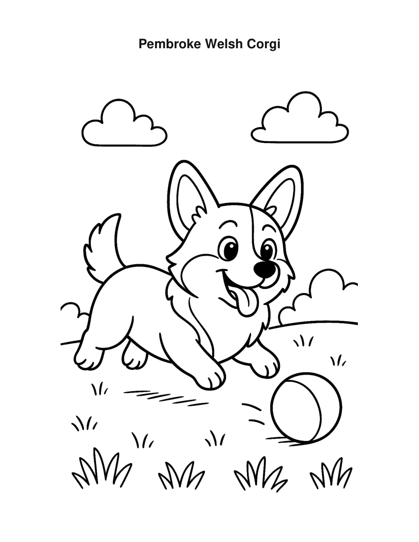 The Dog Lover's Coloring Book — sample page 4